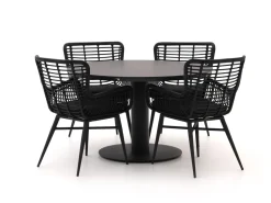 Intenso Asti/La Fonte Ø 120 cm Gartenmöbel-Set 5-teilig