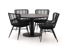 Intenso Asti/La Fonte Ø 120 cm Gartenmöbel-Set 5-teilig