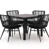 Intenso Asti/La Fonte 90 cm Gartenmöbel-Set 5-teilig