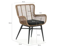 Intenso Asti/Lagundo 90 cm Gartenmöbel-Set 5-teilig