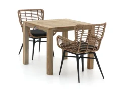 Intenso Asti/ROUGH-S 90 cm Gartenmöbel-Set 3-teilig