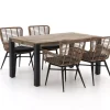 Intenso Asti/ROUGH-S 160 cm Gartenmöbel-Set 5-teilig