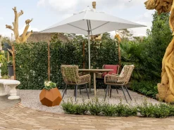 Intenso Asti/ROUGH-S 160 cm Gartenmöbel-Set 5-teilig