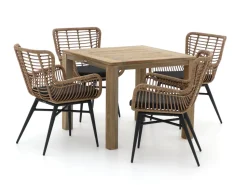 Intenso Asti/ROUGH-S 90 cm Gartenmöbel-Set 5-teilig