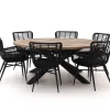 Intenso Asti/Rough-Y Ø 180 cm Gartenmöbel-Set 7-teilig