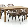 Intenso Azora/ROUGH-S 160 cm Gartenmöbel-Set 5-teilig