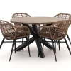 Intenso Azora/ROUGH-Y ø120 cm Gartenmöbel-Set 5-teilig