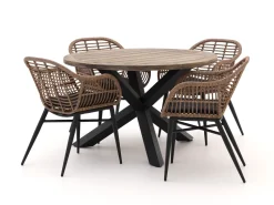 Intenso Azora/ROUGH-Y ø120 cm Gartenmöbel-Set 5-teilig