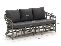 Intenso Cameri Gartensofa 3-Sitzer 178 cm