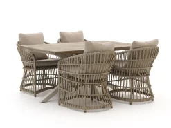 Intenso Cameri/Montorio 160 cm Gartenmöbel-Set 5-teilig