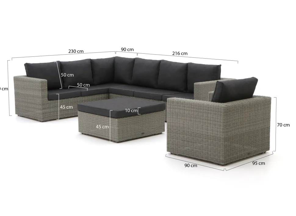 Intenso Carpino Ecklounge-Set 4-teilig links