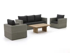 Intenso Carpino/ROUGH-L Sessel-Sofa Lounge-Set 4-teilig