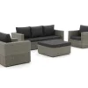 Intenso Carpino Sessel-Sofa Lounge-Set 4-teilig