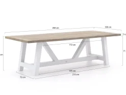 Intenso Isorella/Bresimo 260 cm Gartenmöbel-Set 7-teilig