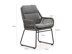Intenso Isorella/ROUGH-Y Ellips 200cm dining tuinset 7-delig