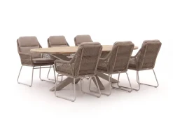 Intenso Isorella/ROUGH-Y Ellips 200cm dining tuinset 7-delig
