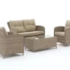 Intenso Leone/Milano Sessel-Sofa Lounge-Set 4-teilig