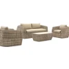 Intenso Marecchia Sessel-Sofa Lounge-Set 4-teilig