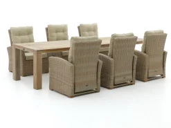 Intenso Mazzano/ROUGH-X 320 cm Lounge Gartenmöbel-Set 7-teilig verstellbar