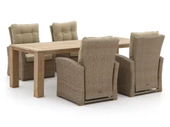 Intenso Mazzano/ROUGH-X 240 cm Lounge Gartenmöbel-Set 5-teilig verstellbar