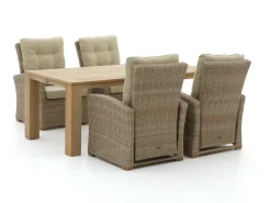 Intenso Mazzano/ROUGH-X 200 cm Lounge Gartenmöbel-Set 5-teilig verstellbar