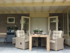 Intenso Mazzano/ROUGH-X 200 cm Lounge Gartenmöbel-Set 5-teilig verstellbar