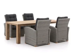 Intenso Mazzano/ROUGH-X 240 cm Lounge Gartenmöbel-Set 5-teilig verstellbar