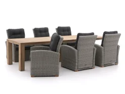 Intenso Mazzano/ROUGH-X 320 cm Lounge Gartenmöbel-Set 7-teilig verstellbar