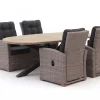 Intenso Mazzano/ROUGH-Y Ellips 200 cm Gartenmöbel-Set 5-teilig verstellbar