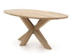 Intenso Mazzano/ROUGH-Y Ellips 200 cm Gartenmöbel-Set 5-teilig verstellbar