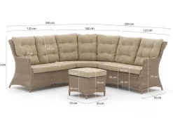 Intenso Milano Ecklounge-Set 4-teilig
