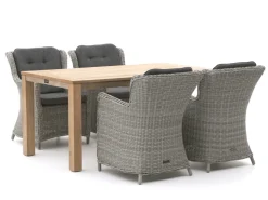 Intenso Milano/ROUGH-S 160 cm Gartenmöbel-Set 5-teilig
