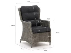 Intenso Milano/ROUGH-X 320 cm Dining-Lounge Gartenmöbel-Set 7-teilig