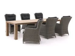 Intenso Milano/ROUGH-X 320 cm Dining-Lounge Gartenmöbel-Set 7-teilig