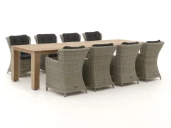 Intenso Milano/ROUGH-X 320 cm Gartenmöbel-Set 9-teilig