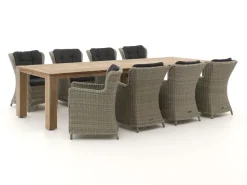 Intenso Milano/ROUGH-X 320 cm Gartenmöbel-Set 9-teilig