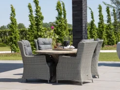 Intenso Milano/ROUGH-X 180 cm Gartenmöbel-Set 5-teilig