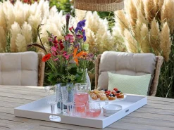 Intenso Milano/ROUGH-Y 280 cm Dining-Lounge Gartenmöbel-Set 7-teilig
