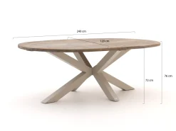 Intenso Milano/ROUGH-Y Ellips 240 cm Dining Lounge-Set 7-teilig