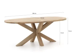 Intenso Milano/ROUGH-Y Ellips 200 cm Gartenmӧbel-Set 5-teilig