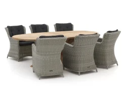 Intenso Milano/ROUGH-Y Ellips 240 cm Gartenmӧbel-Set 7-teilig