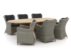 Intenso Milano/ROUGH-Y Ellips 240 cm Gartenmӧbel-Set 7-teilig