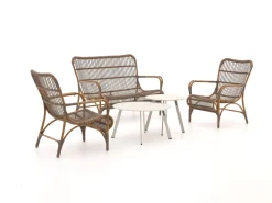 Intenso Napoli/Bovezzo Sessel-Sofa Lounge-Set 5-teilig
