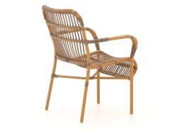 Intenso Parma/ROUGH-K ø 115 cm Gartenmöbel-Set 5-teilig stapelbar