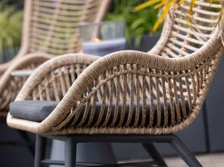 Intenso Rovello Gartensessel mit Hocker