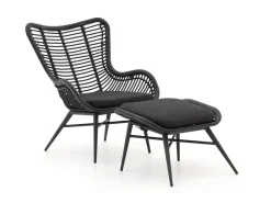Intenso Rovello Gartensessel mit Hocker