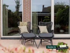 Intenso Rovello Gartensessel mit Hocker