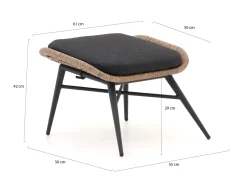 Intenso Rovello Lounge Gartenhocker