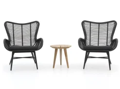 Intenso Rovello/ROUGH-K 40 cm Balkonmöbel-Set Lounge 3-teilig