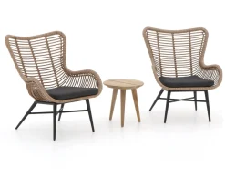 Intenso Rovello/ROUGH-K 40 cm Balkonmöbel-Set Lounge 3-teilig